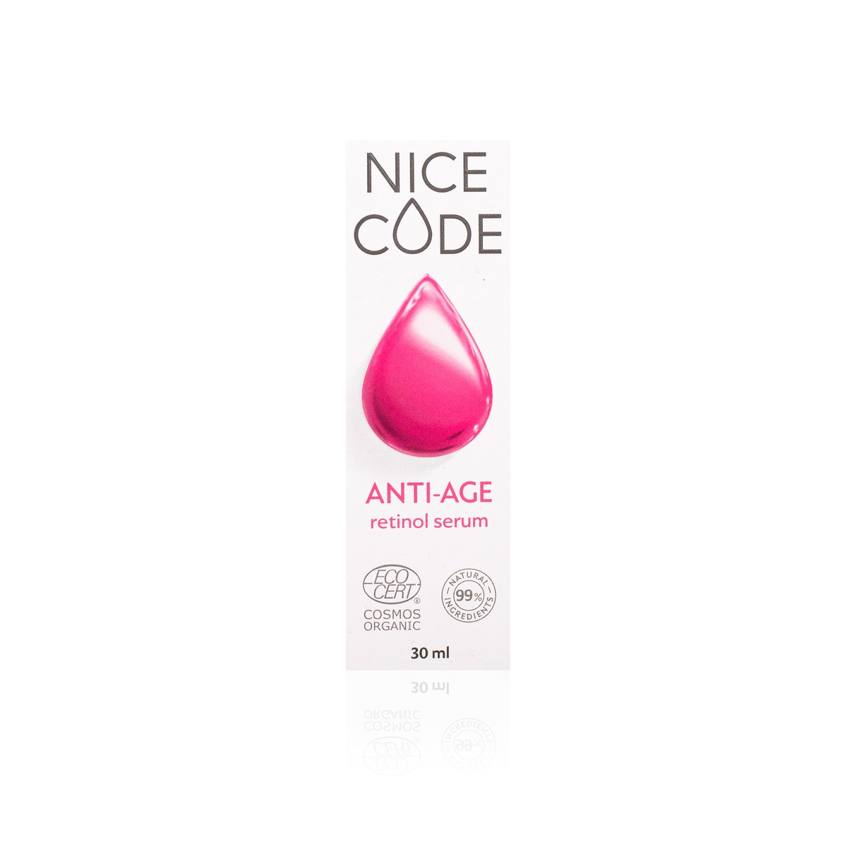 Омолаживающая сыворотка для лица с ретинолом «ANTI-AGE» Nice Code, 30 мл.